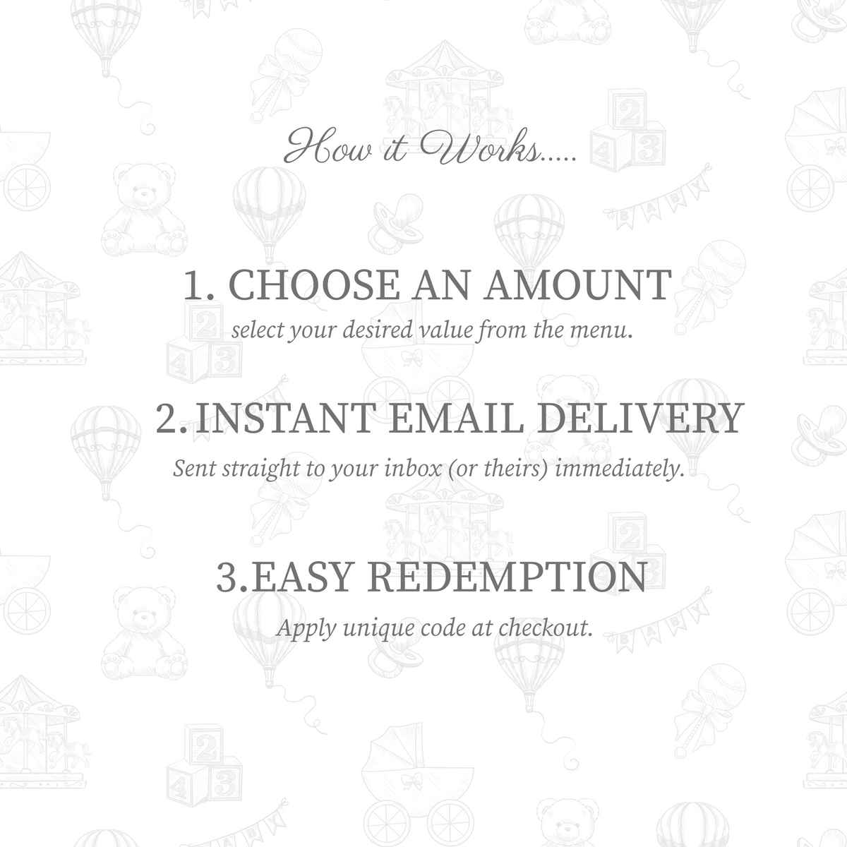 Digital Gift Card Instructions