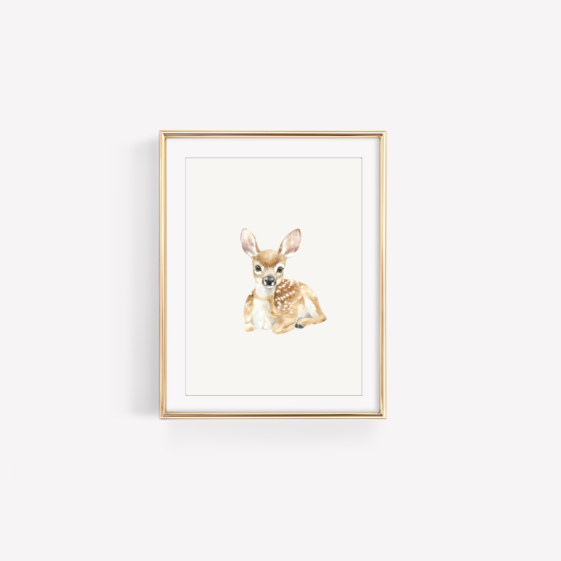 Woodland Creature Deer Nursery Wall Art