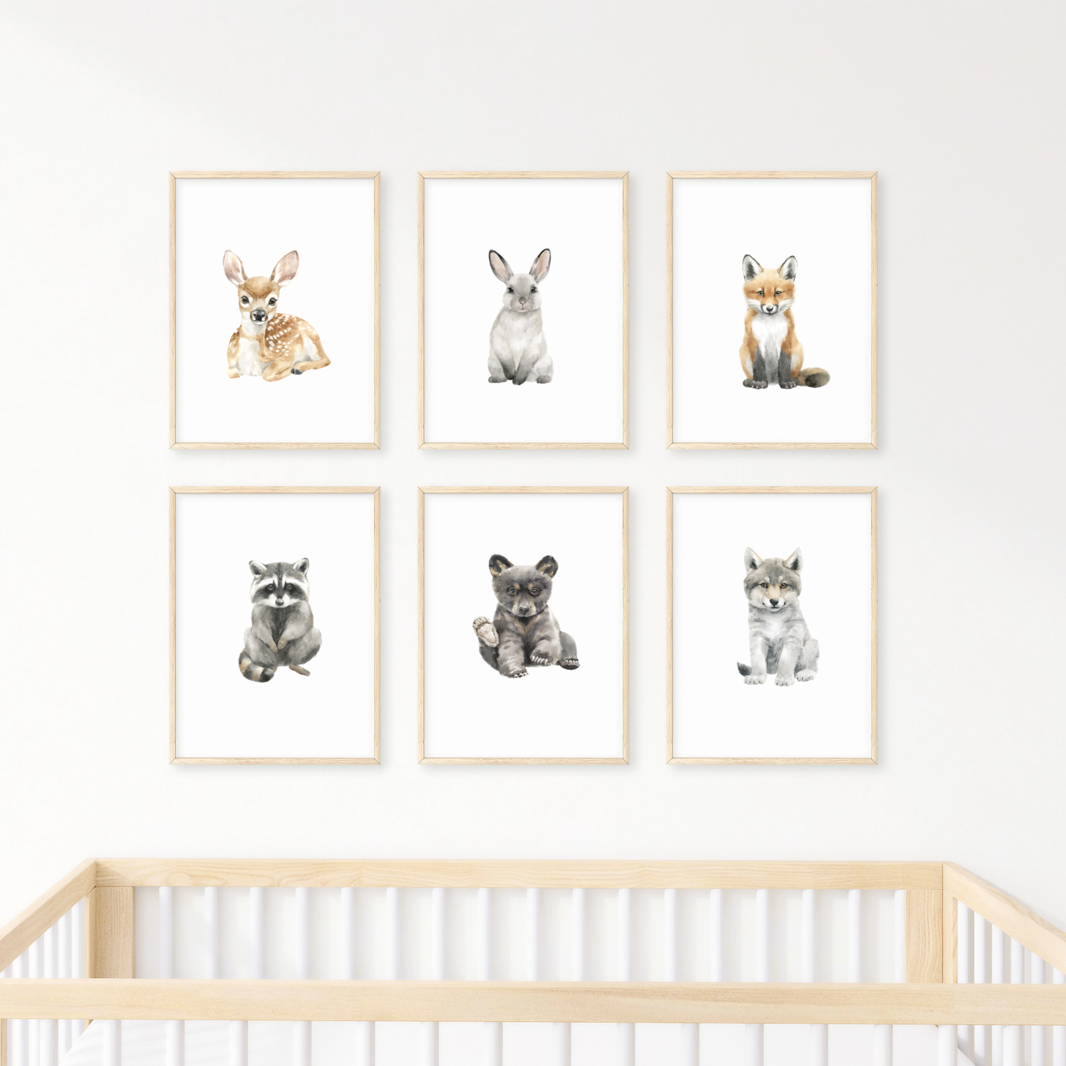 Nursery Gallery Wall Woodland Animals