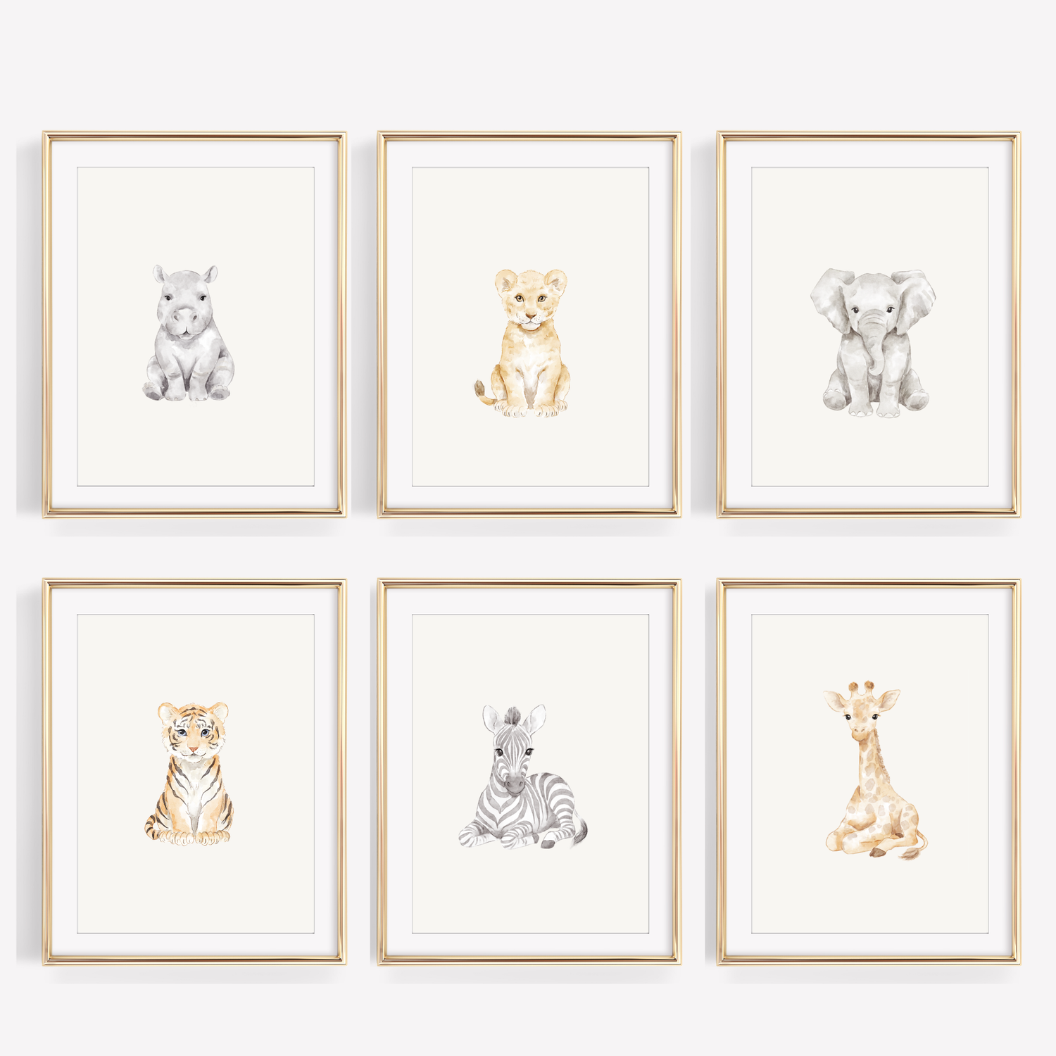Animal Prints Nursery Gallery Wall