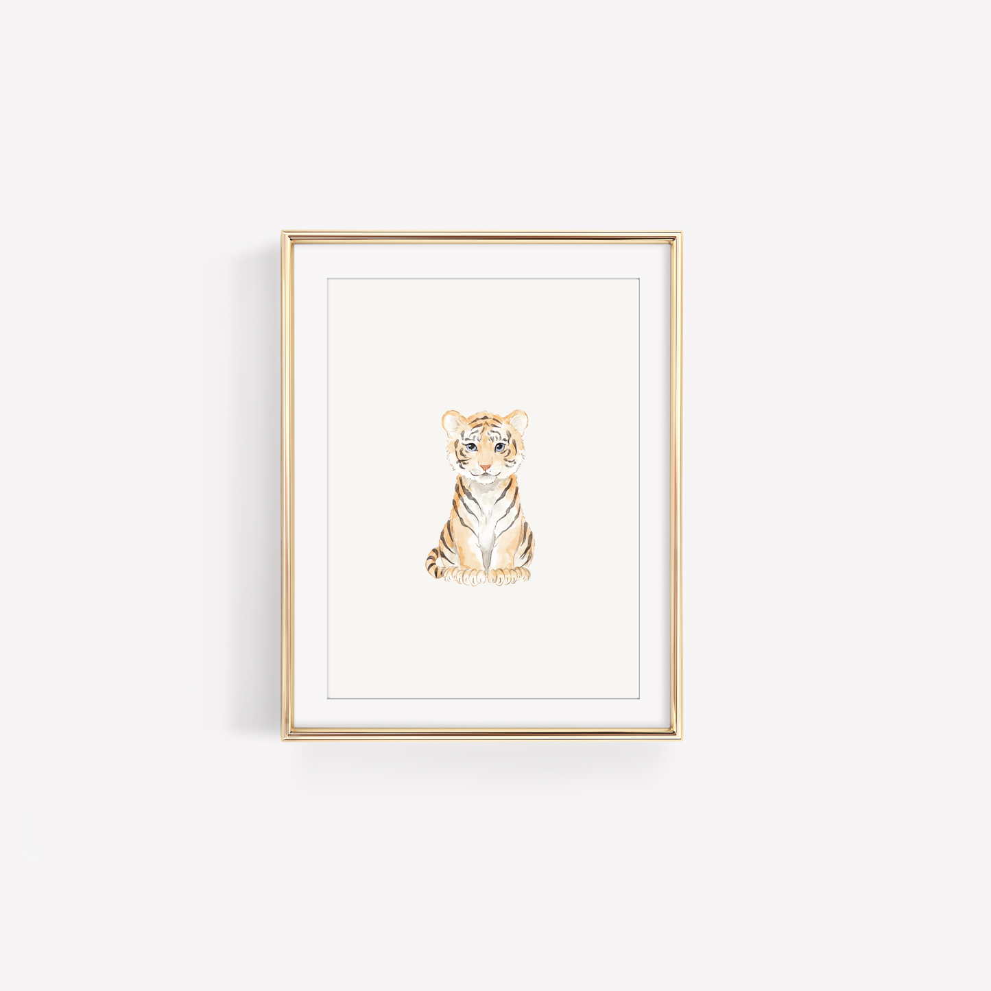 Single Nursery Wall Art Watercolor Print (Unframed 8x10)