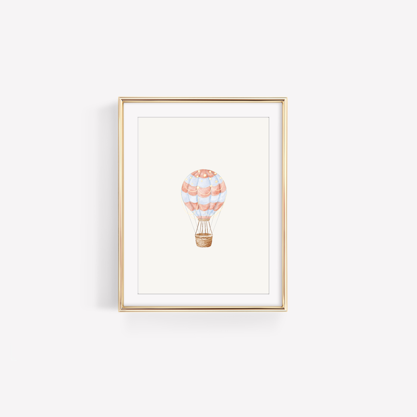 Single Nursery Wall Art Watercolor Print (Unframed 8x10)