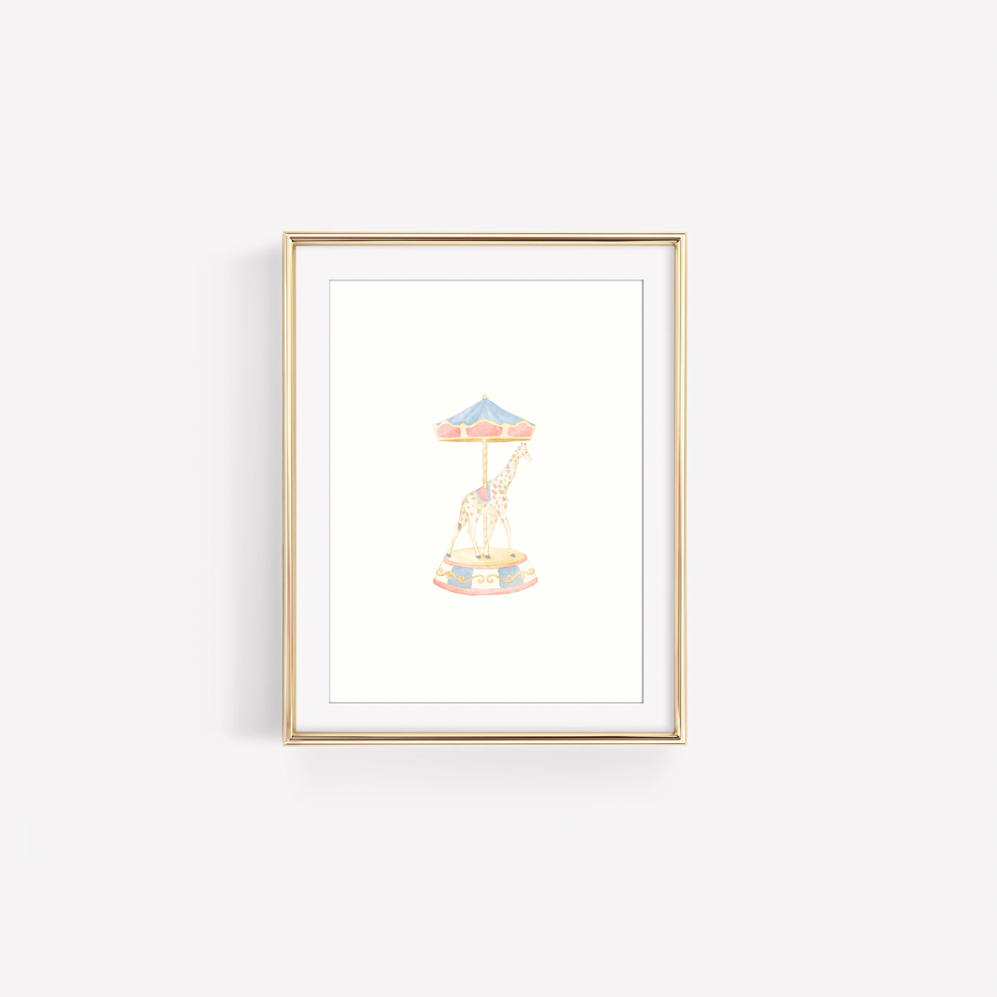 Single Nursery Wall Art Watercolor Print (Unframed 8x10)