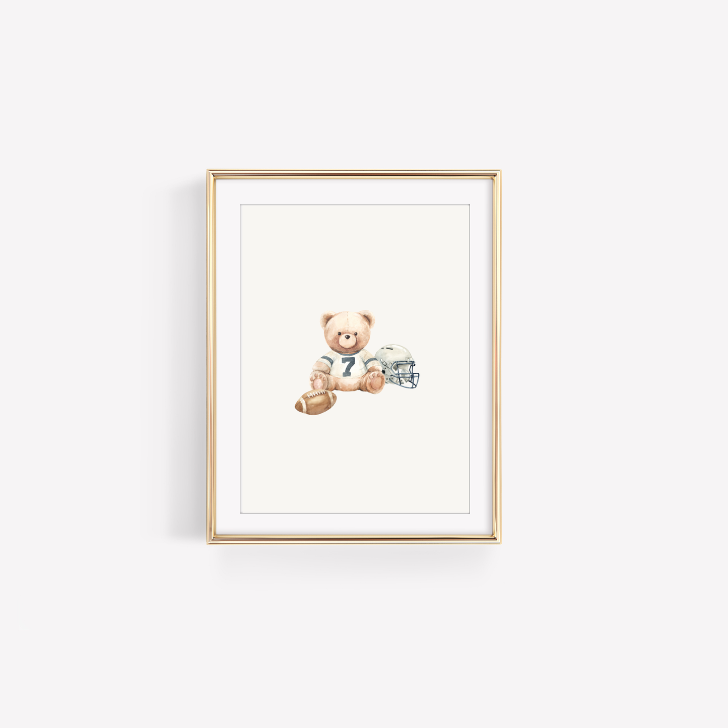 Single Nursery Wall Art Watercolor Print (Unframed 8x10)