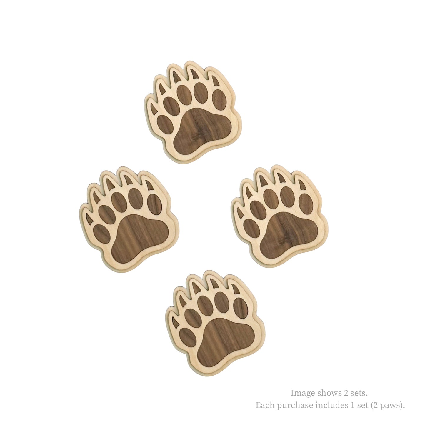 Bear Paw Nursery Wall Decor Set