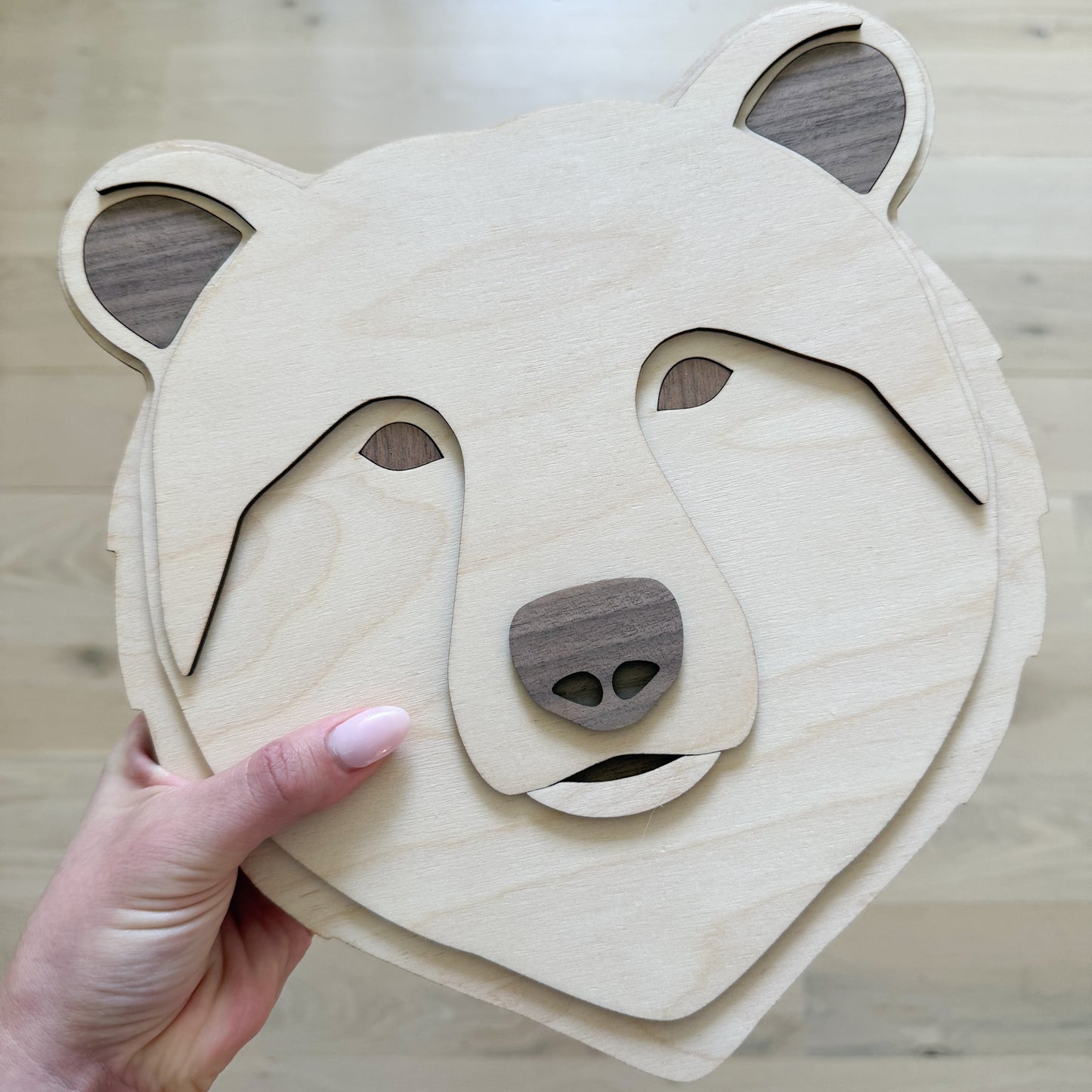 Woodland Bear Head Nursery Wall Decor