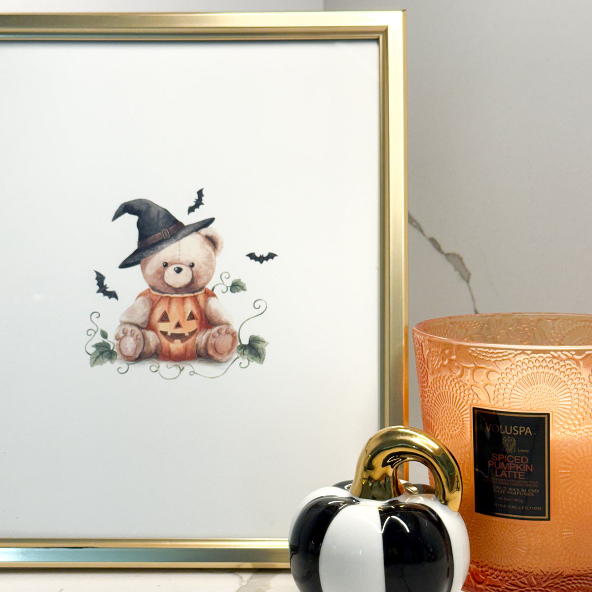 Limited-Edition Halloween Teddy Nursery Art Print | Gift with Purchase