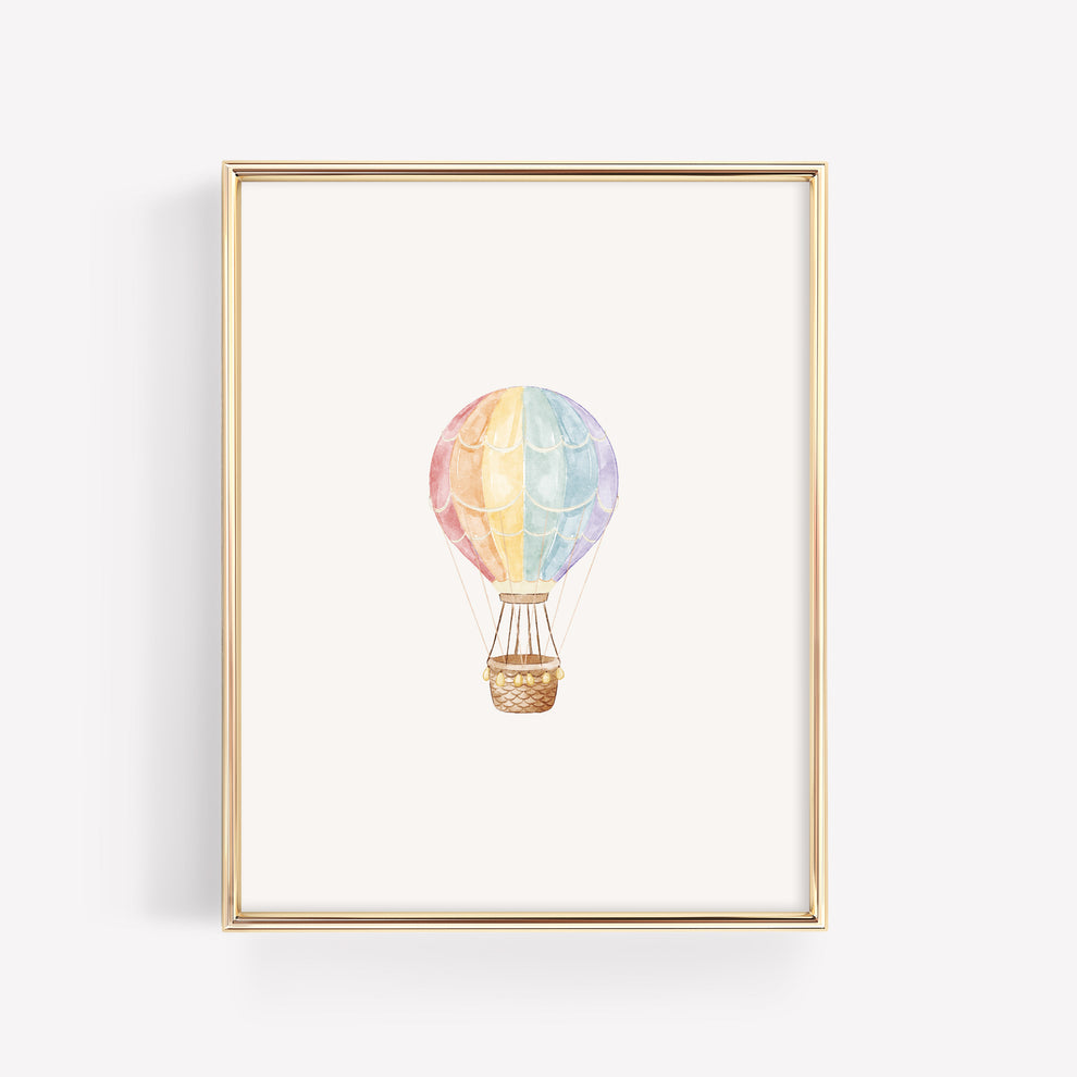 Hot Air Balloon Nursery Wall Art – Set of 3 | 8x10 Unframed Watercolor ...