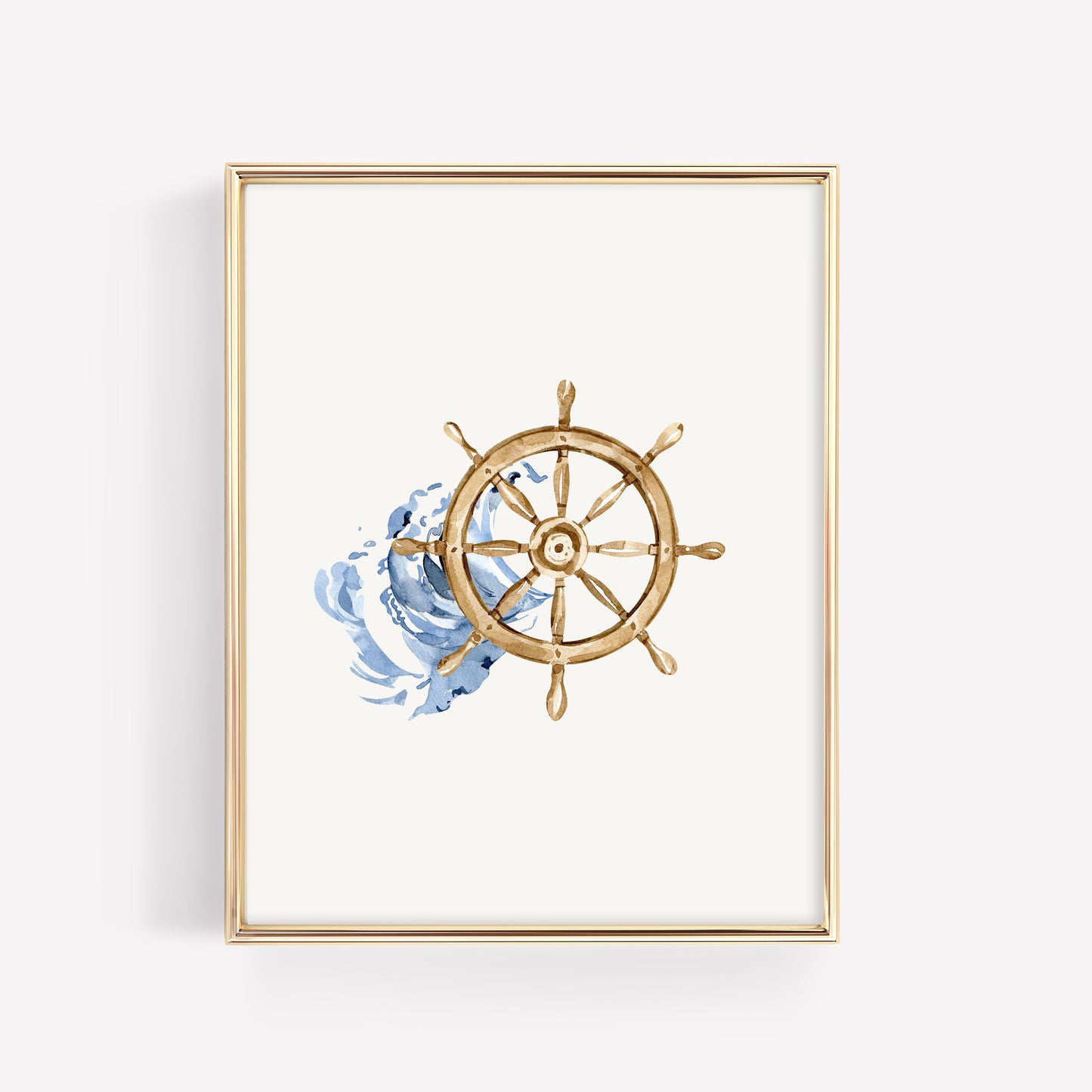 Nautical Nursery Wall Art Prints (Set of 6) | Watercolor Coastal Collection